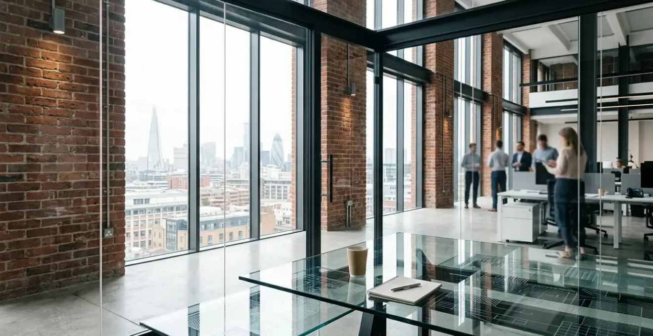 Modern office environment showing data architecture concepts for UK small and medium enterprises