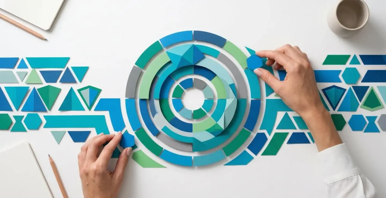 UK startup team reviewing security metrics on abstract dashboard visualization