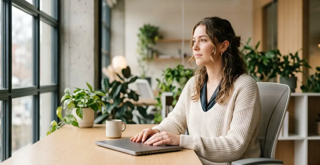 Young professional in contemporary office environment